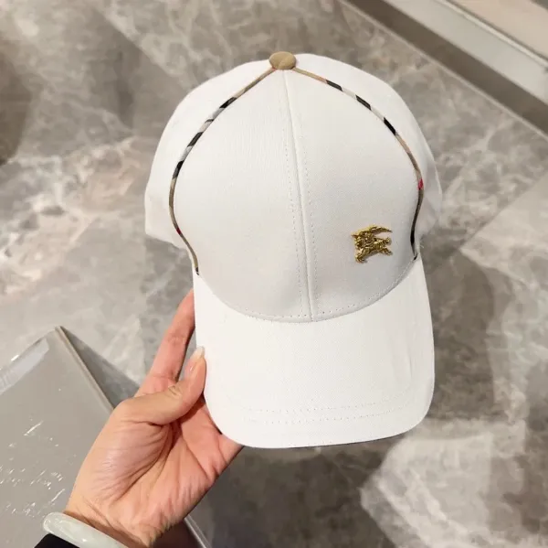 Burberry Logo Embroidery Baseball Cap Black - 10
