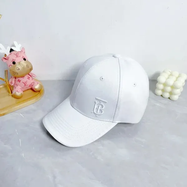 Burberry Logo Embroidery Baseball Cap Black - 15