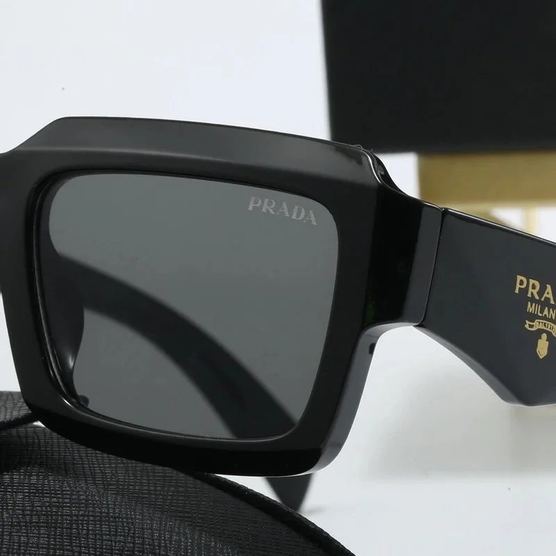Prada Square Frame Green Acetate Sunglasses - 3