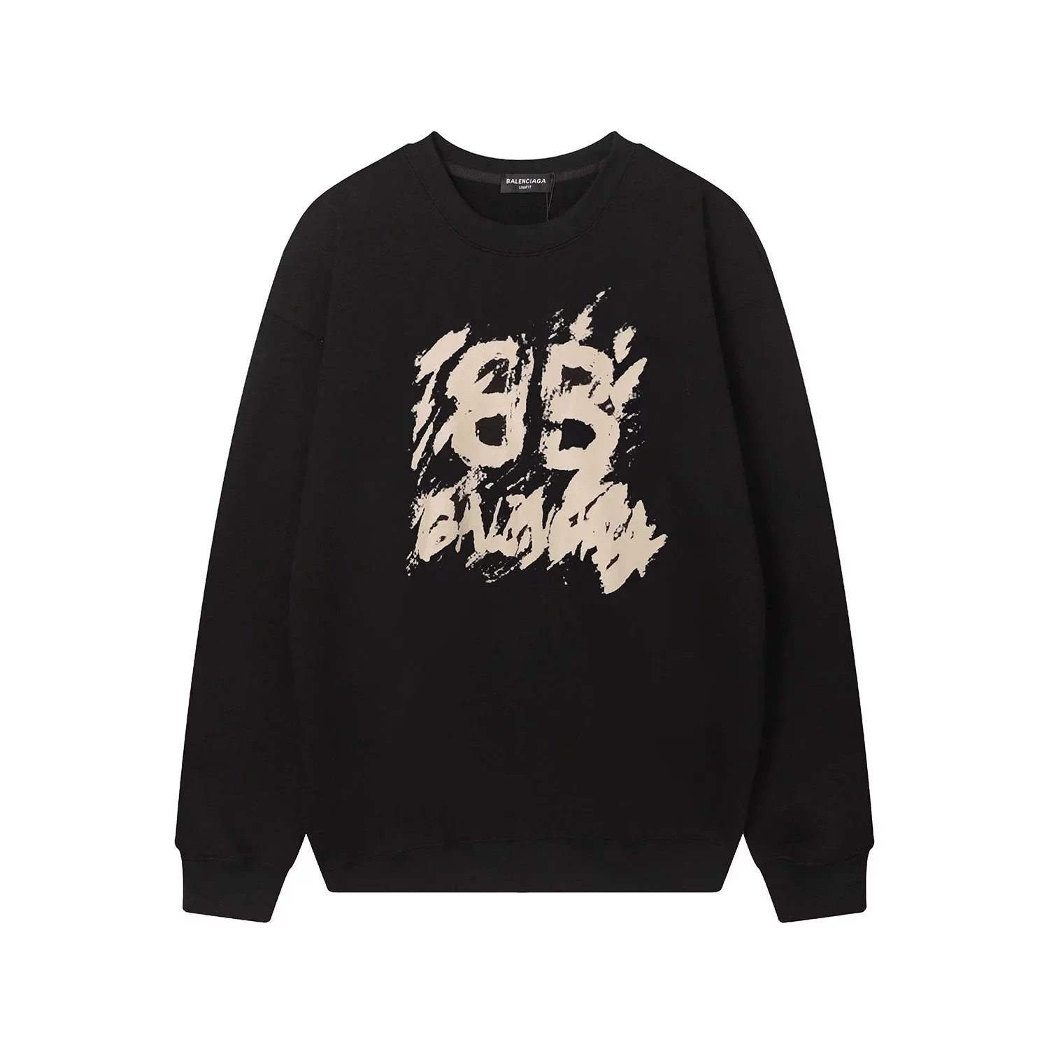 Balenciaga Bitcoin Logo Black Sweatshirt Sweater - 6