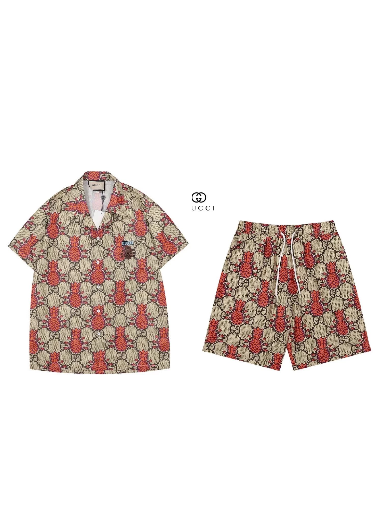 Gucci GG Mosaic Print Short-Sleeve Shirt and Shorts Set Multicolor - 10