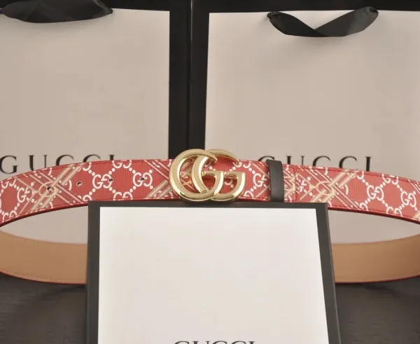 Gucci Disney x Gucci Micky Mouse GG Supreme Belt with Interchangeable Gold and Silver Double G Buckles - 9