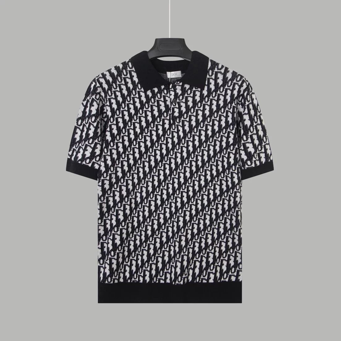 Dior Oblique Print Polo White Polo Shirt - 20