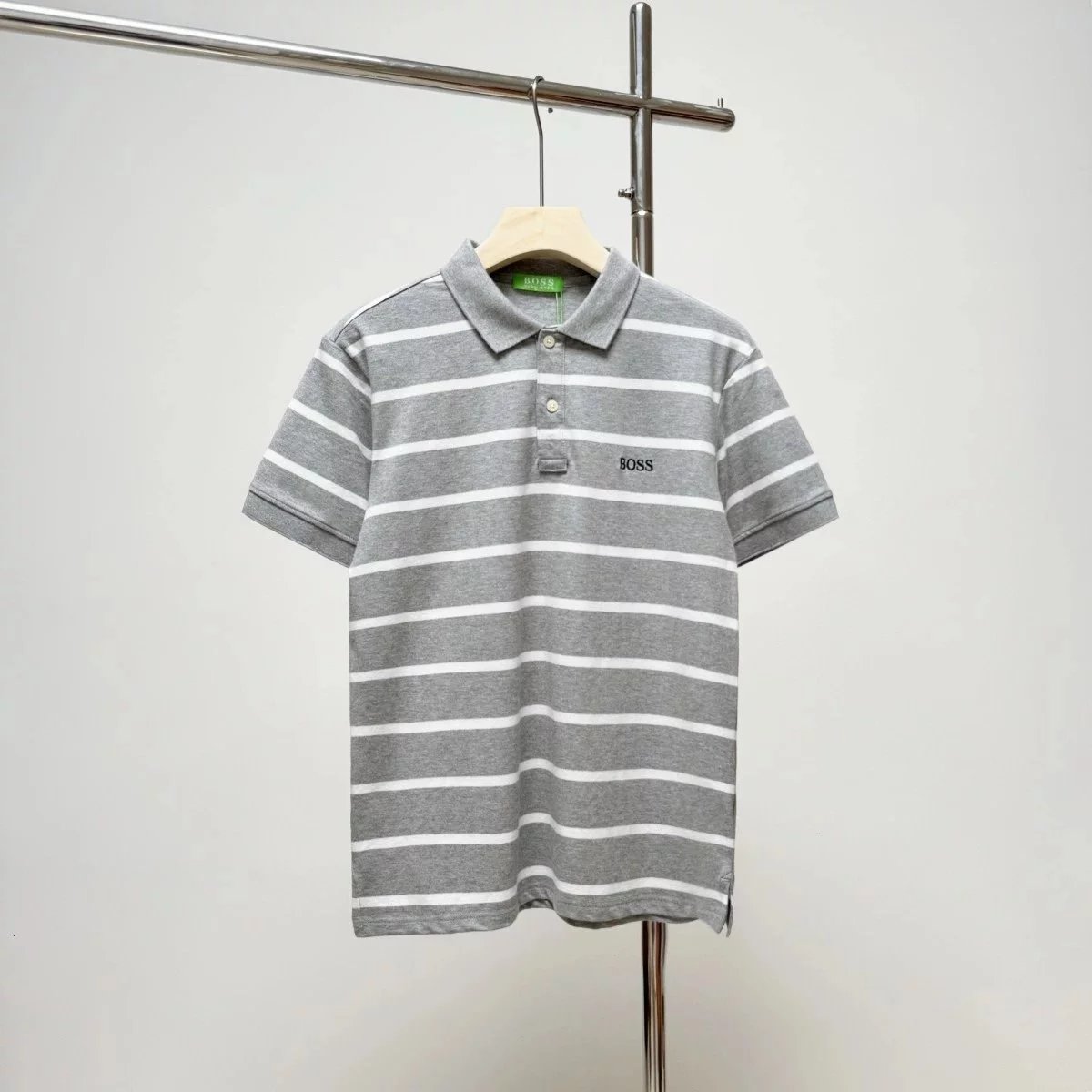 Hugo Boss Logo Polo Black with Yellow Trim Polo - 14