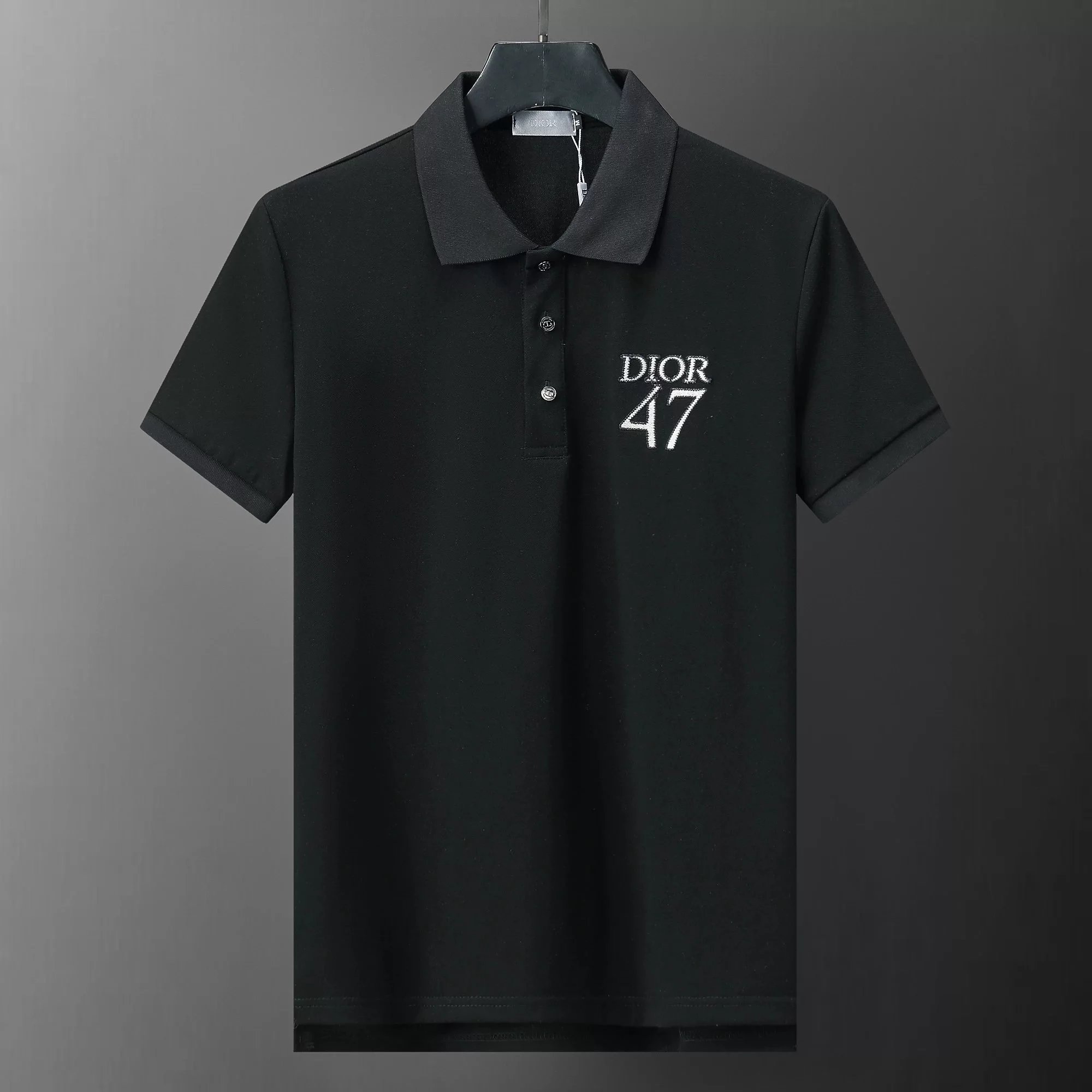 Dior Oblique Print Polo White Polo Shirt - 23