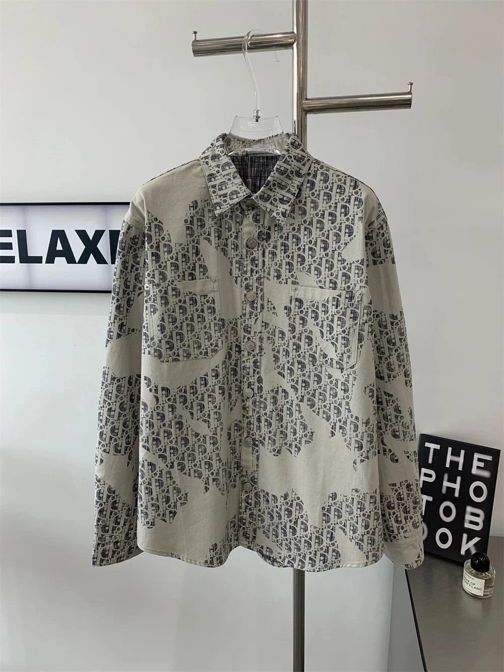 Dior Oblique Print Shirt Beige Multicolor - 19