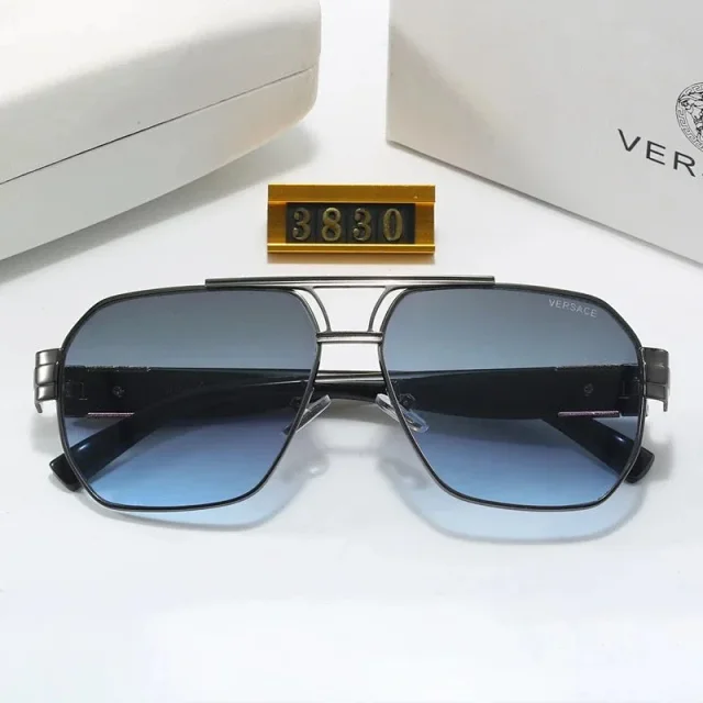 Versace Eyewear 3831 square-frame sunglasses with Medusa temple plaques product detail image 3