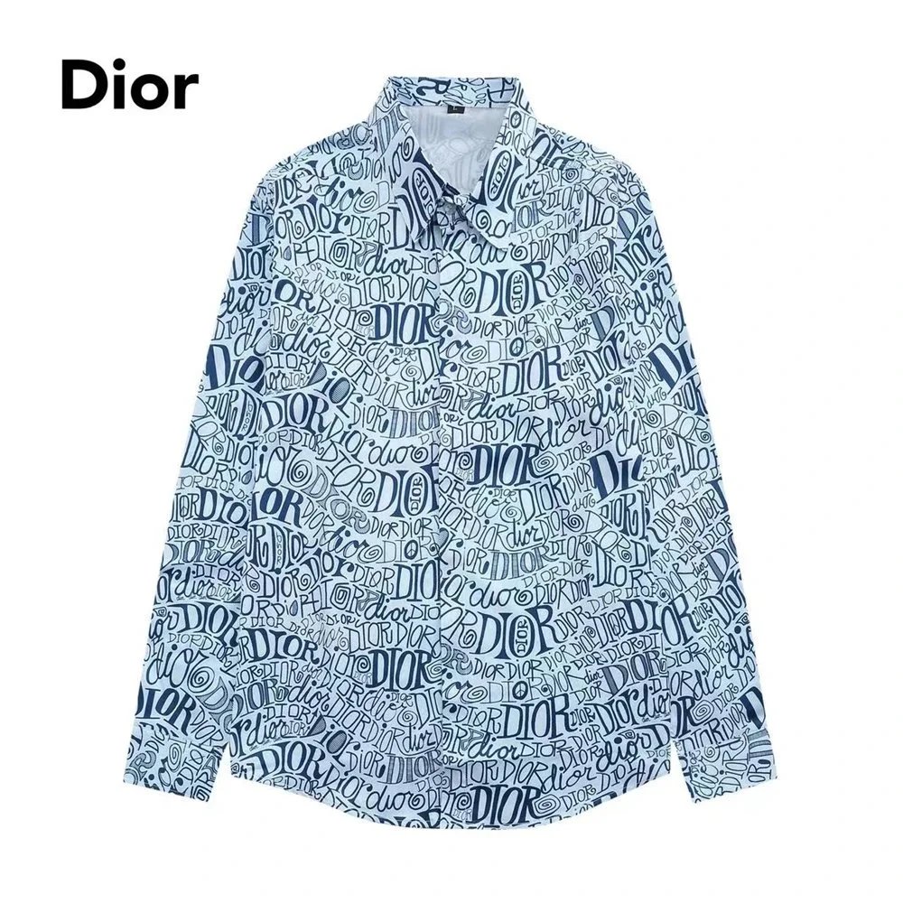 Dior Oblique Print Shirt Beige Multicolor - 25