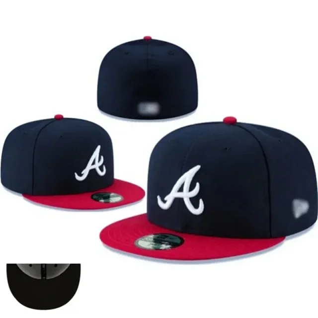 New Era Hats 59FIFTY-style flat-brim fitted baseball caps with embroidered team logos product detail image 17