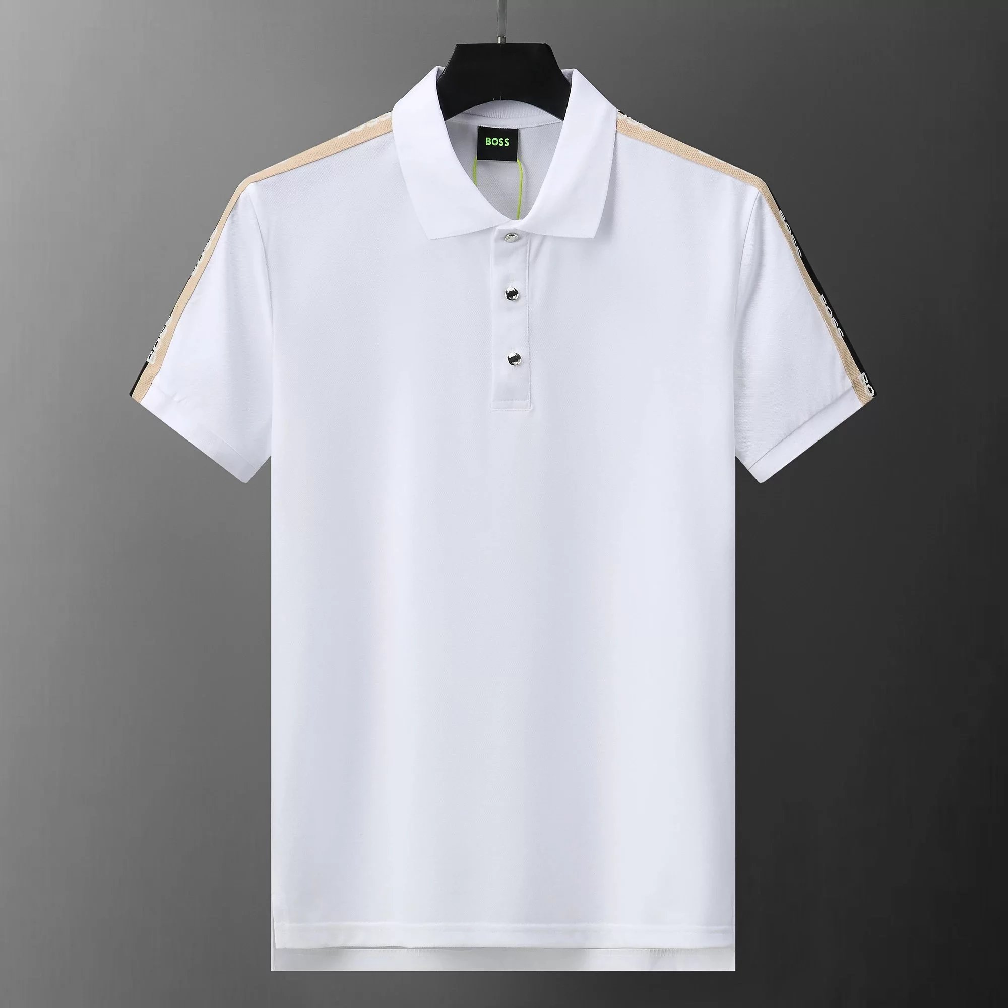 Hugo Boss Logo Polo Black with Yellow Trim Polo - 25