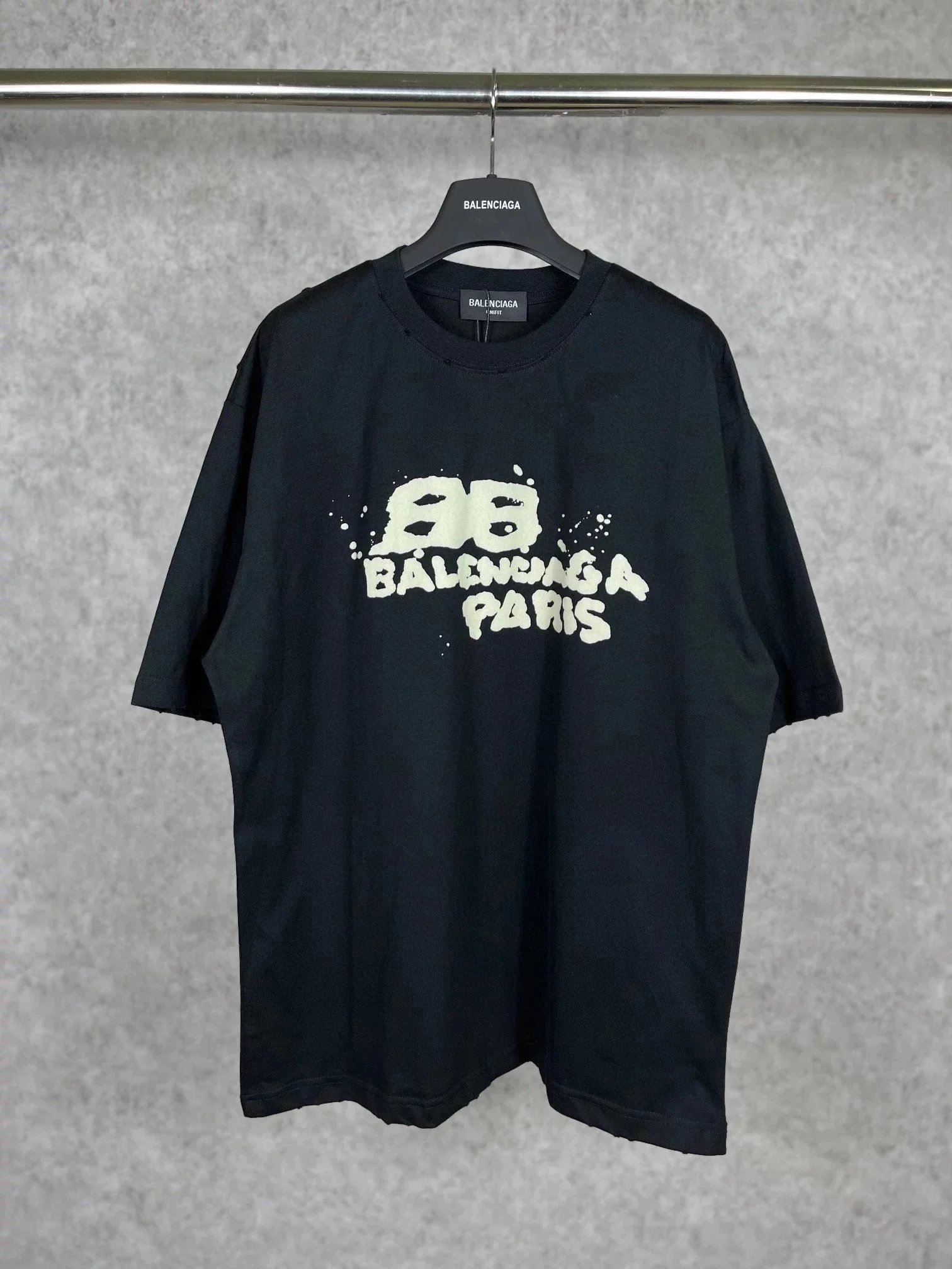 Balenciaga Logo Print Black Long-Sleeve T-Shirt - 7