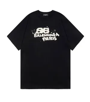 Design Graphic Print Navy T-Shirt - 4