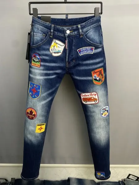 Dsquared2 Distressed Paint-Splatter Slim Fit Jeans - 19