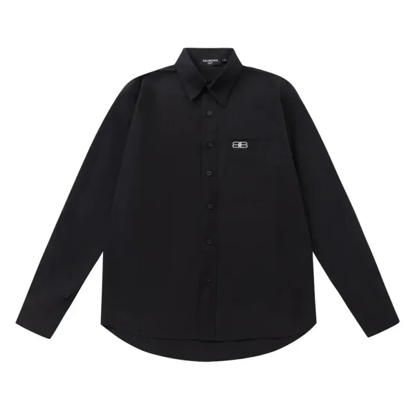 Balenciaga Logo Graffiti Print Black Shirt - 23