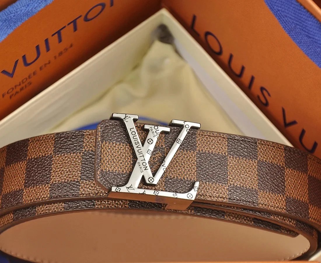 Louis Vuitton Damier Graphite Reversible Belt with LV Buckles Black / Gray Belt - 9