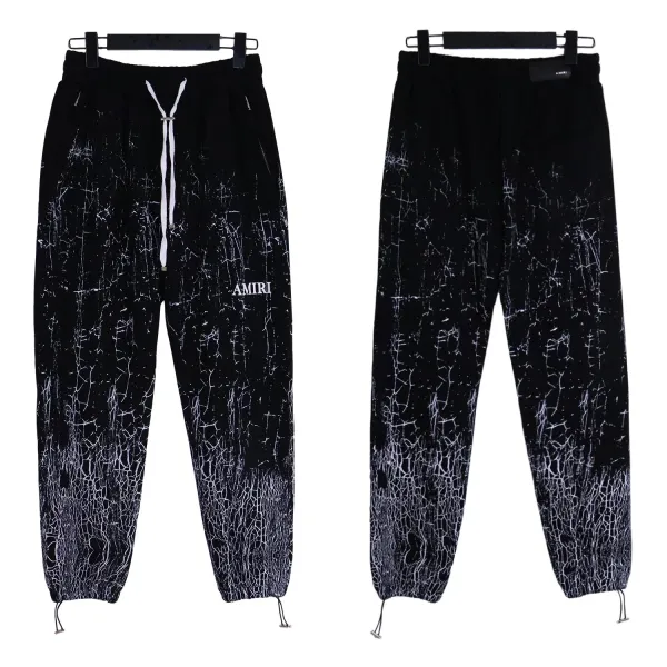 Amiri Cotton Terry Sweatpants Black - 24