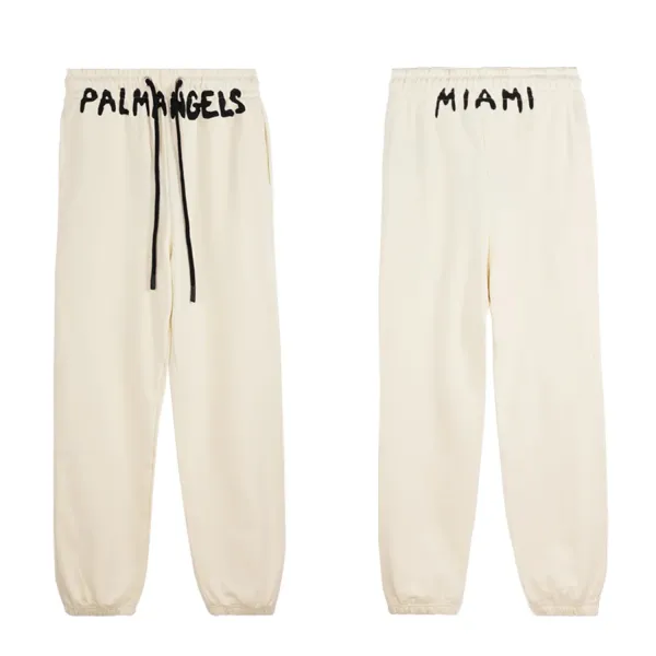 Palm Angels Palm Print Track Pants Navy White - 15