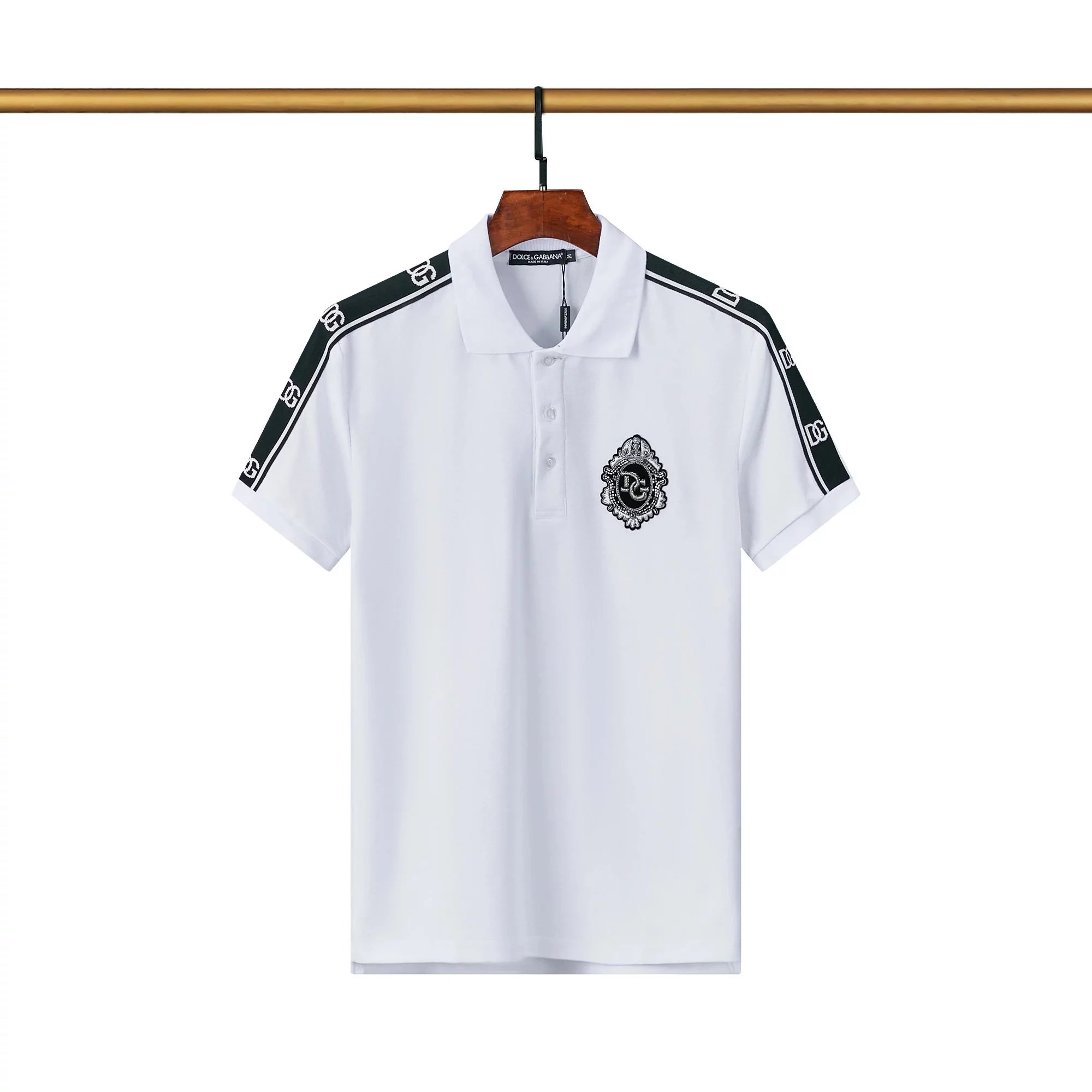 Dolce & Gabbana Heart DG Logo White Polo Shirt - 27