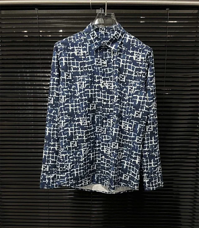 Fendi Shirts Short-Sleeve Printed Camp-Collar Shirt product detail image 20