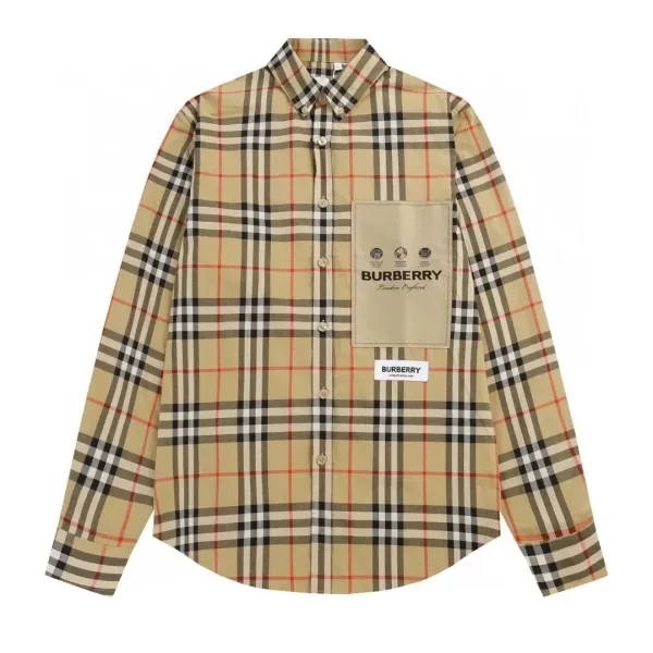 Burberry Classic Check Shirt Beige Multicolor Shirt - 14