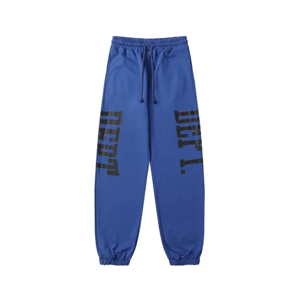 Design Sweatpants Red with Vertical Logo Print - 10