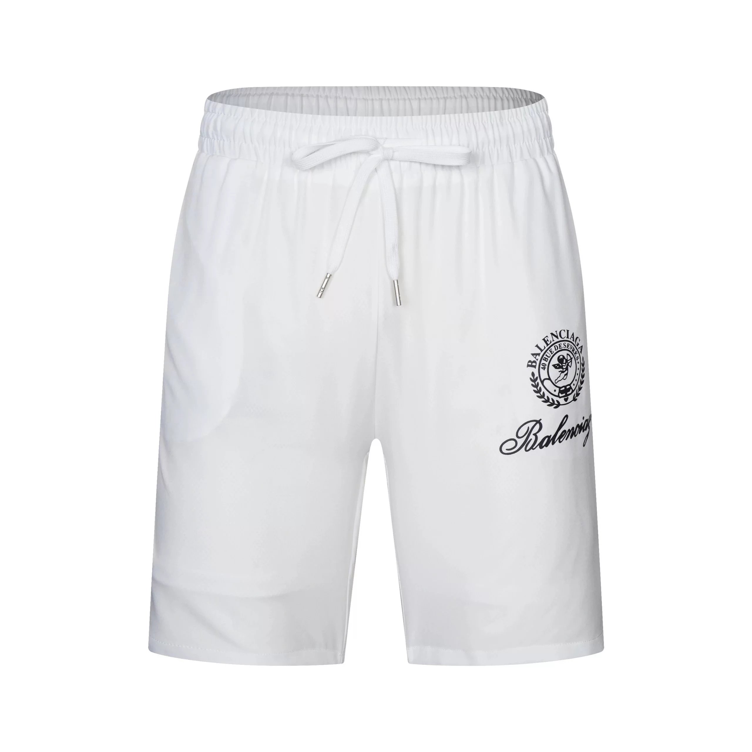 Balenciaga Paperclip Print Short-Sleeve Shirt and Shorts Set White - 33