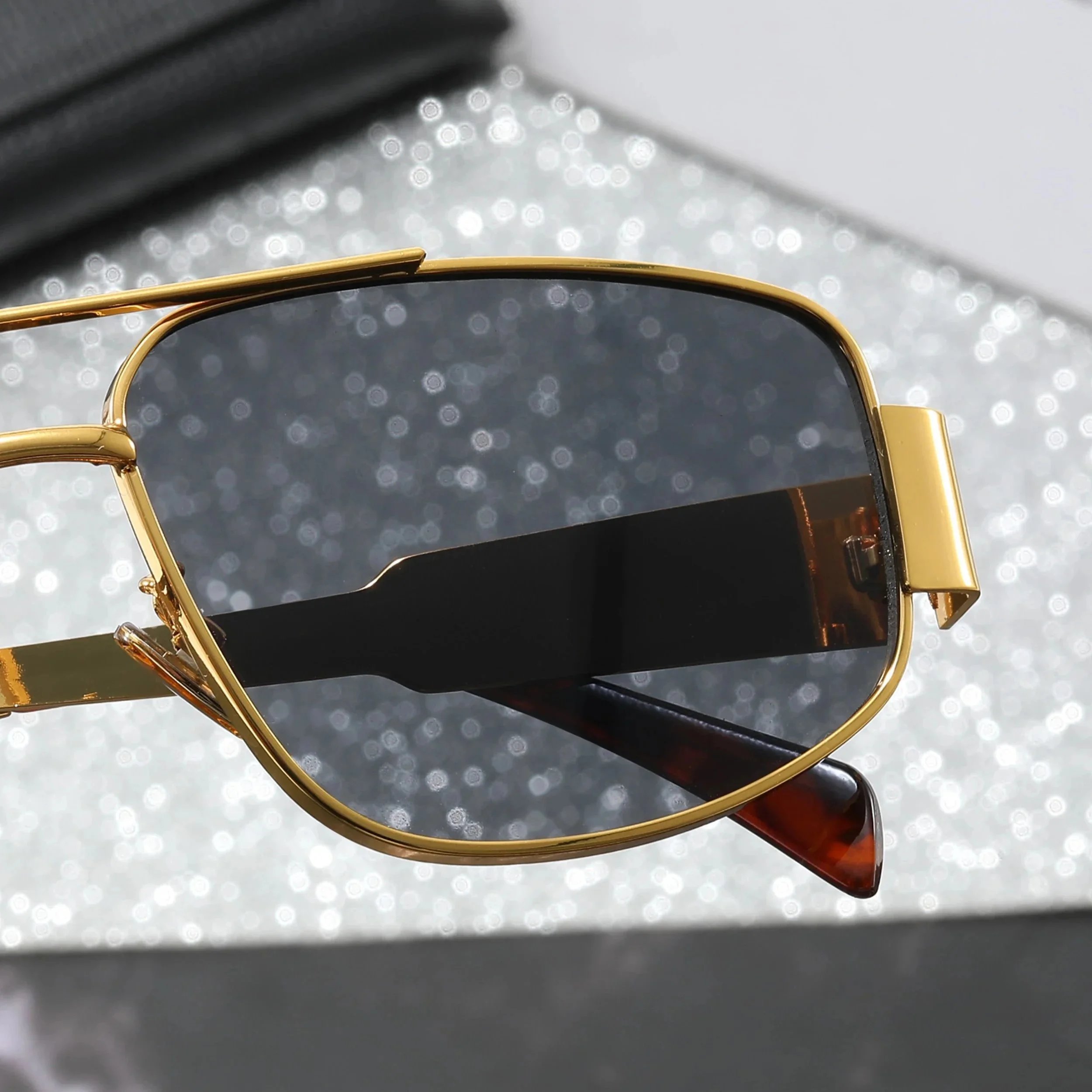 Celine Hexagonal Gold-Frame Green Lens Sunglasses - 6