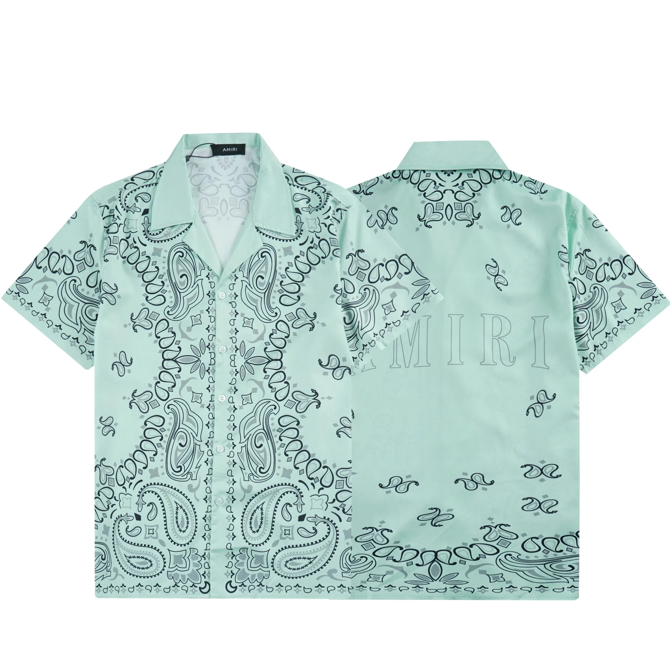 Amiri Floral Print Short-Sleeve Shirt Navy - 26