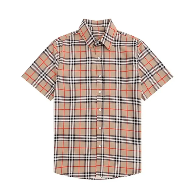 Burberry Shirts Short-Sleeve Check Button-Up Shirt product detail image 31