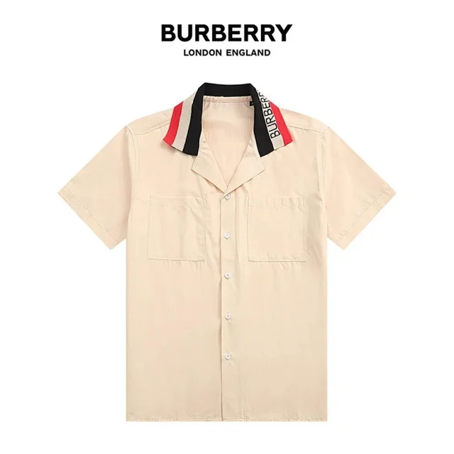 Burberry Shirts Short-Sleeve Check Button-Up Shirt product detail image 34
