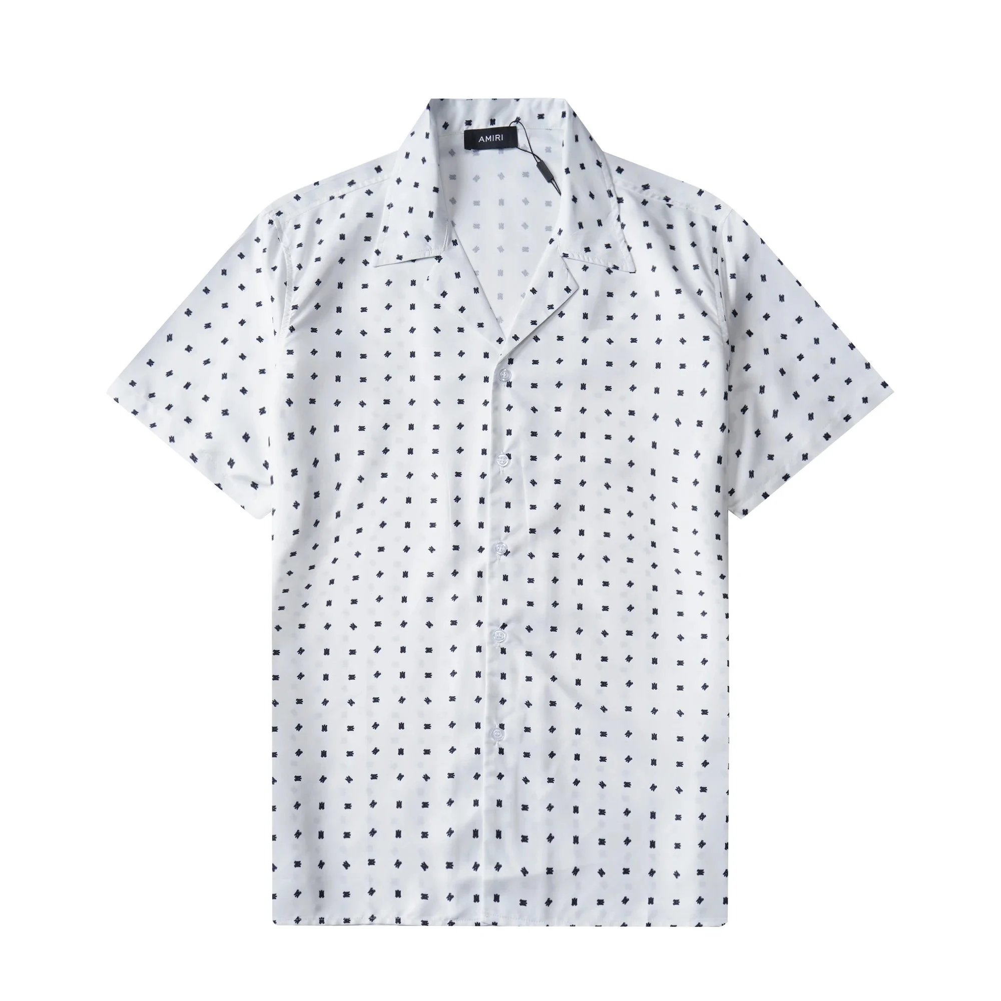 Amiri Floral Print Short-Sleeve Shirt Navy - 38