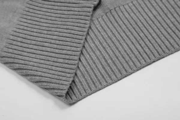 AMI Paris Heart Logo Cardigan Gray - 11