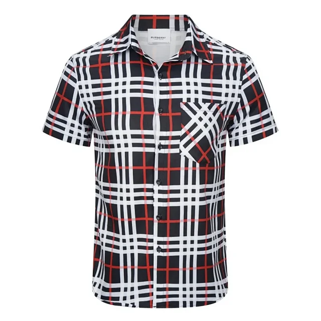 Burberry Shirts Short-Sleeve Check Button-Up Shirt product detail image 17