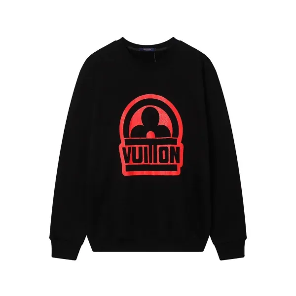 Louis Vuitton Monogram Cloud Embroidery Black Sweater - 13