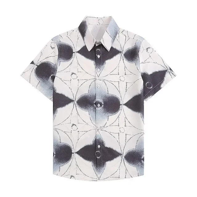 Unbranded Matching Sets Short-Sleeve Printed Shirt and Drawstring Shorts Set product detail image 12