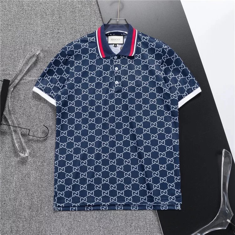Gucci Pineapple Embroidered Polo Orange Polo Shirt - 23