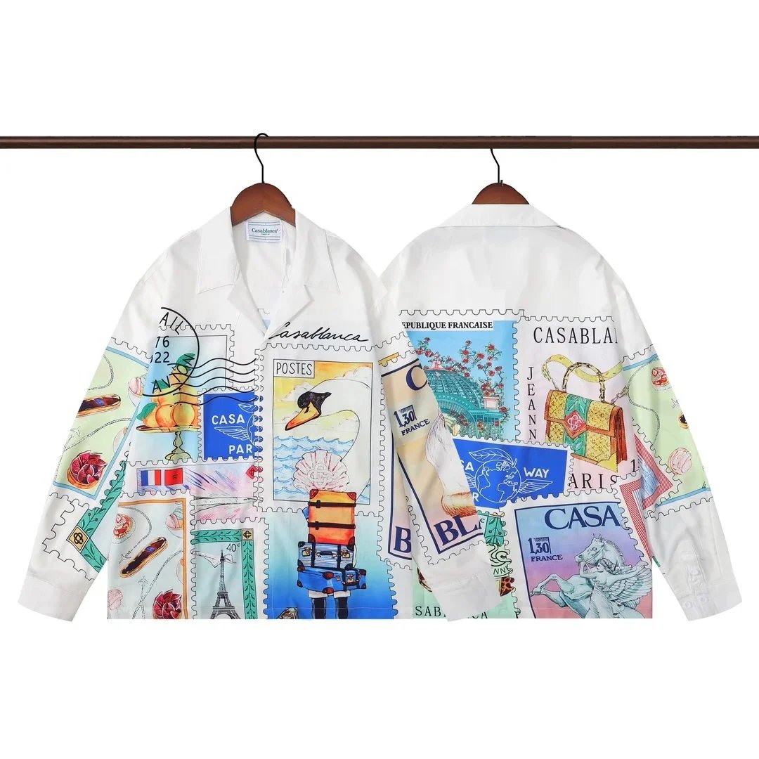 Casablanca Casa Print Long-Sleeve Shirt Multicolor - 21