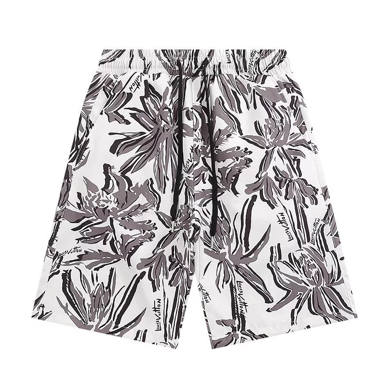 Off-White Maze Print Drawstring Shorts Pink - 20