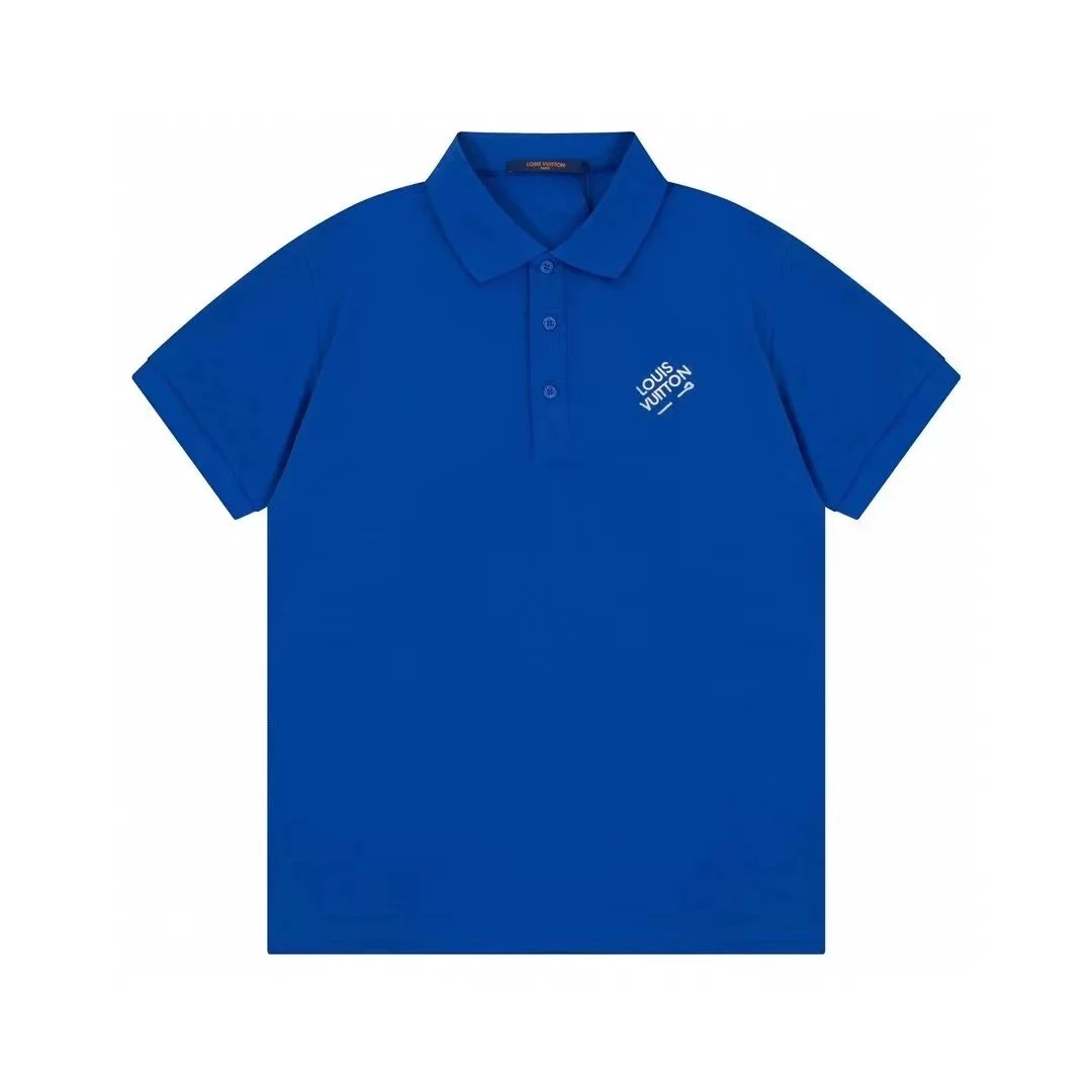 Louis Vuitton LV Monogram Embroidered White Polo Shirt Tops Polo - 14