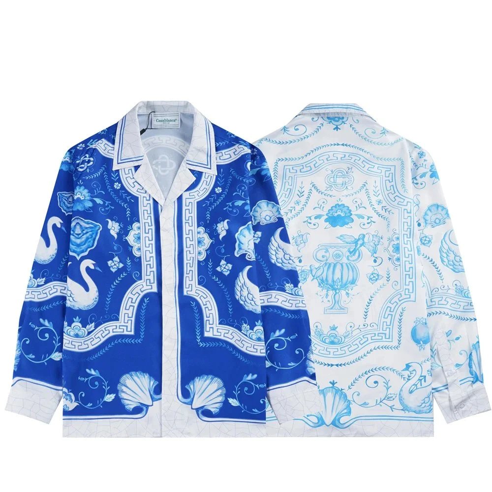 Casablanca Casa Print Long-Sleeve Shirt Multicolor - 31