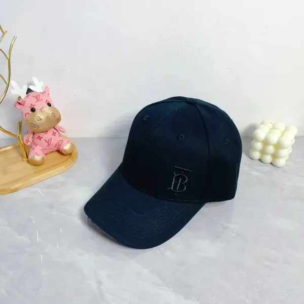Burberry Logo Embroidery Baseball Cap Black - 16