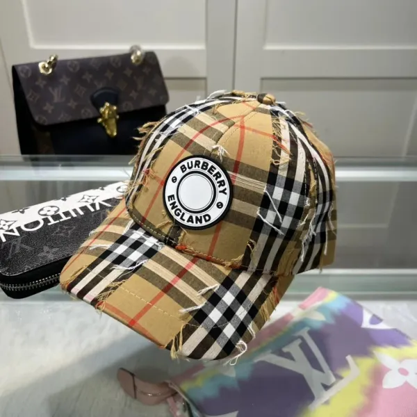Burberry Logo Embroidery Baseball Cap Black - 24