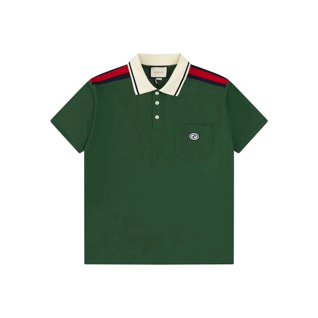 Gucci GG Logo Print Polo White Polo Shirt - 16