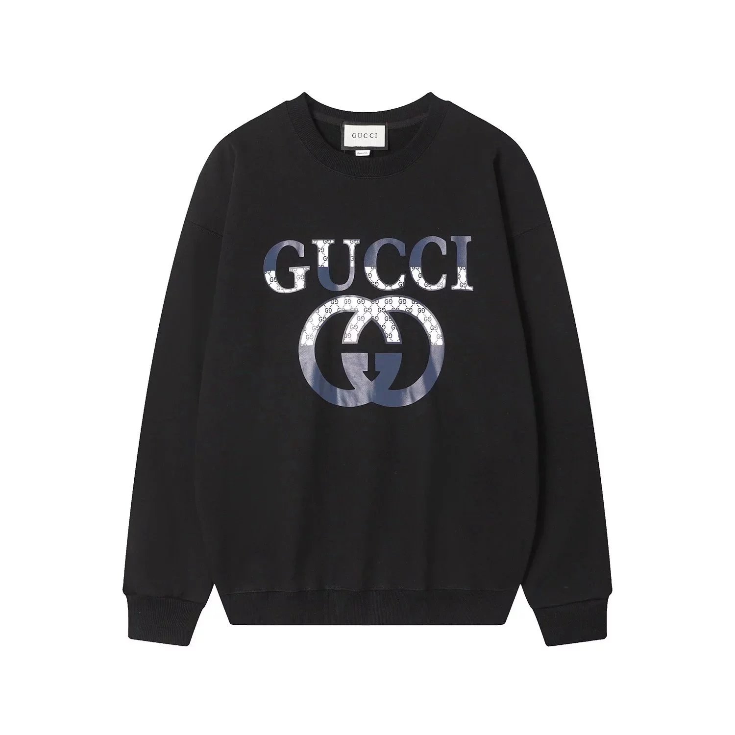 Gucci Rainbow Lightning Logo Crewneck Sweatshirt Beige Hoodie - 9
