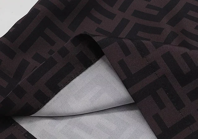 Fendi Shirts Short-Sleeve FF Monogram Camp-Collar Shirt product detail image 9