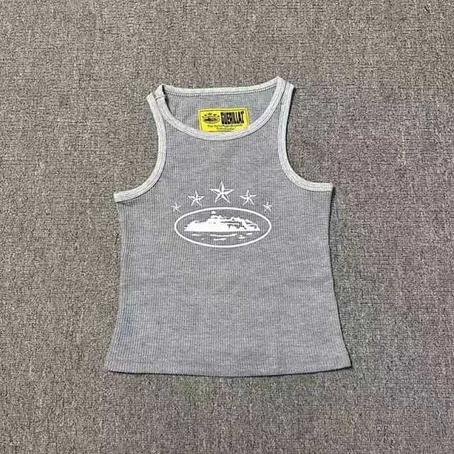 Corteiz Vests Ribbed tank top with oval graphic product detail image 15
