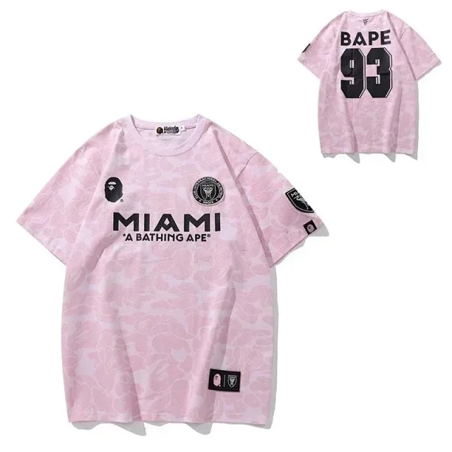 A Bathing Ape T-Shirts Short Sleeve Camouflage Head Graphic product detail image 30