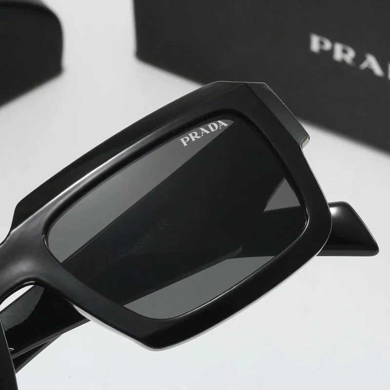 Prada Square Frame Green Acetate Sunglasses - 2