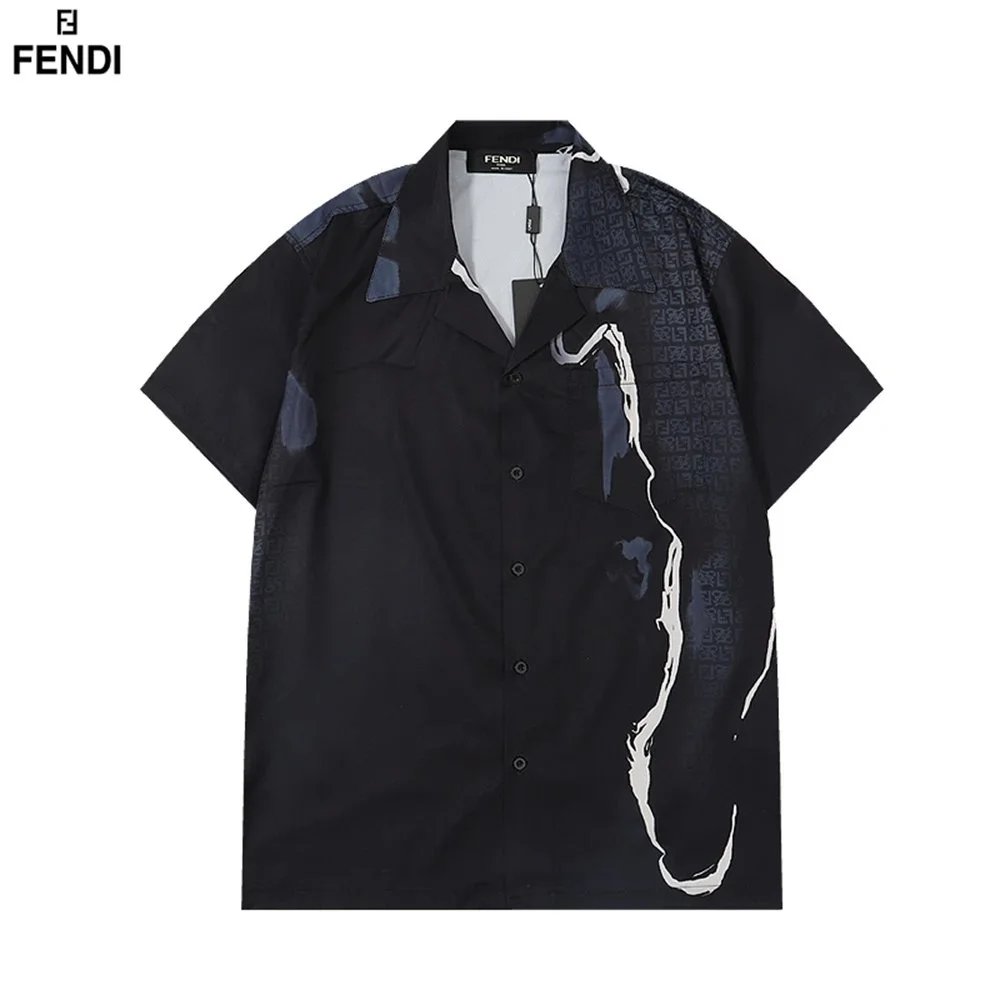 FENDI Print Short-Sleeve Shirt