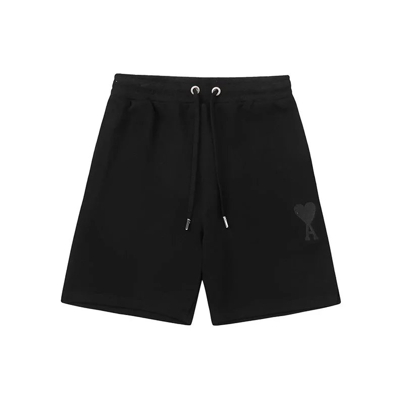 Ami Paris Heart Logo Shorts Beige - 16